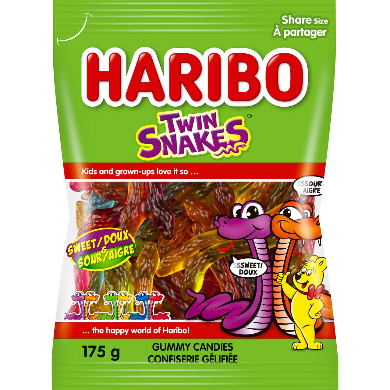 Haribo® Twin Snakes® Share Size Gummy Candies